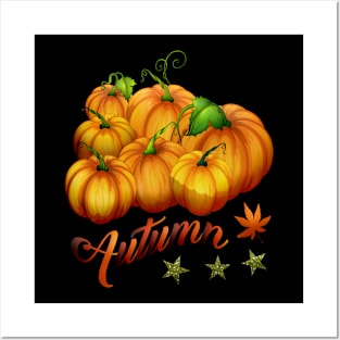 Halloween Pumpkin Autumn Posters and Art